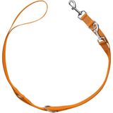 HUNTER Verstelbare hondenriem LONDON, 3-voudig verstelbare nylon hondenlijn, scheurvast polyester, licht & vormvast, zacht in de hand, Kleur: oranje, Maat: 10/200