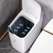 Poubelle de salle de bain - 13,25 litres - Blanc - Capteur de mouvement