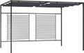 vidaXL Prieel met uittrekbaar dak 180 g/m² 4x3x2,3 m antracietkleurig