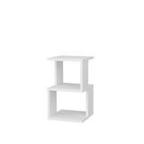 Merkloos / Sans marque Asir - Nachtkastje - Wit - 49,4 × 29,6 × 29,6 cm