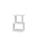 Merkloos / Sans marque Asir - Nachtkastje - Wit - 49,4 × 29,6 × 29,6 cm