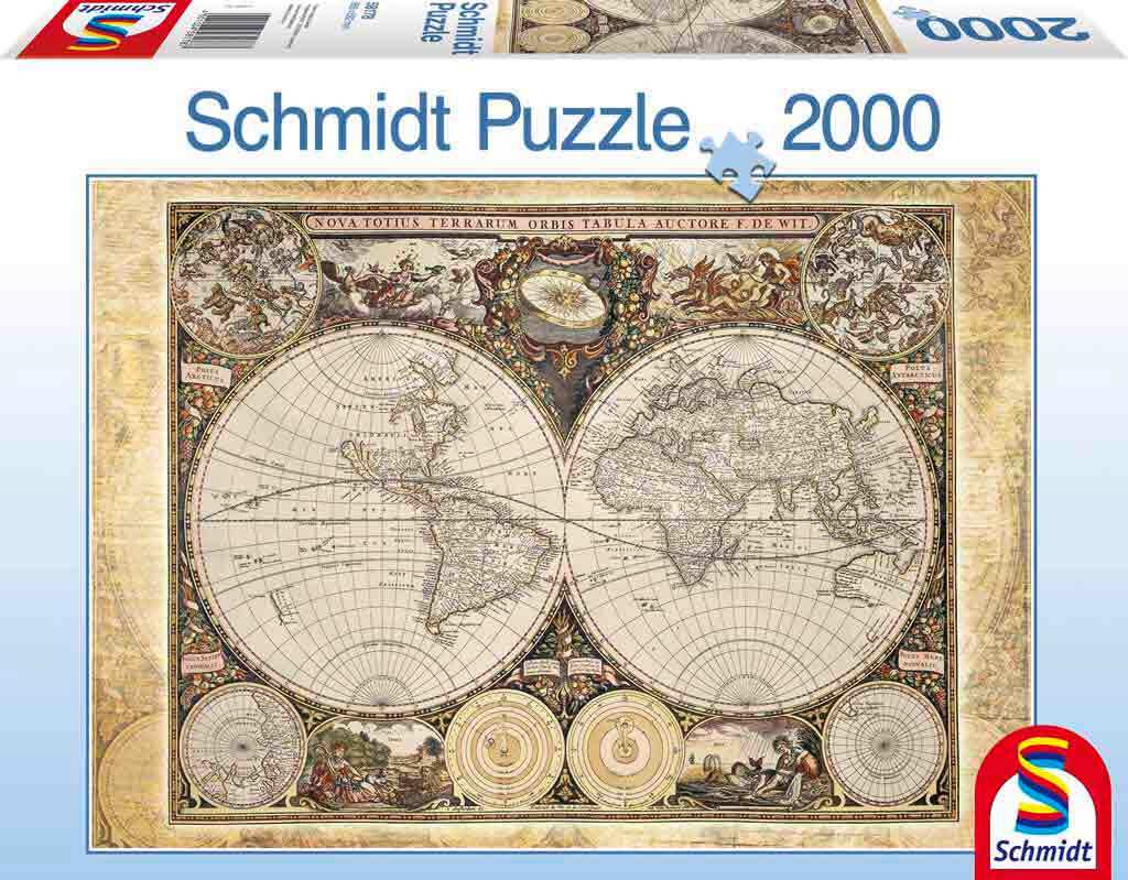 Schmidt Historische Wereldkaart - Puzzel