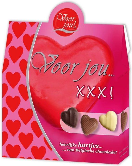 Voor Jou! Chocolade Hartjes XXX - 100g