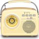 Radio de secours - Radio à transistors - Compact et fonctionne sur piles - Design classique