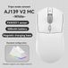 Ajazz Souris de jeu sans fil - AJ139 V2 MC - Tri-mode - Bluetooth - USB - Rechargeable - Pour droitier - Blanc