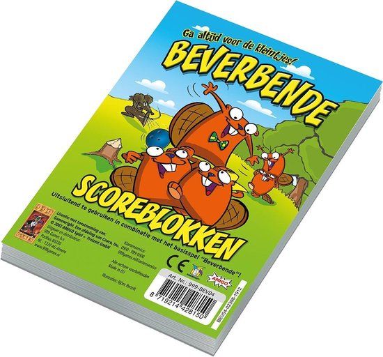 999 Games Beverbende - Scoreblokken (3 stuks) - Kaartspel