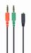 Gembird CCA-418 audio kabel 0,2 m 3.5mm 2 x 3.5mm Zwart, Groen, Rood