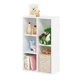 Furinno LUDER 5-Cube gereedschapsvrije montage boekenkast, wit