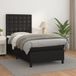 Maison Exclusive - Lit boxspring avec matelas, noir, 100x200 cm, similicuir