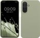 kwmobile telefoonhoesje geschikt voor Samsung Galaxy A27 5G - Hoesje met siliconen coating - Smartphone case in grijsgroen