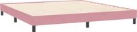 vidaXL Bedframe fluweel roze 200x220 cm