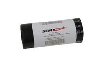 Semy Top HDPE Bin Liner Tassen met Polypropyleen Tie-Top 280/270 x 1000 mm Extra-Large ca. 60-90 L (20 verpakkingen van 10) Zwart/Gedrukt op 1 zijde