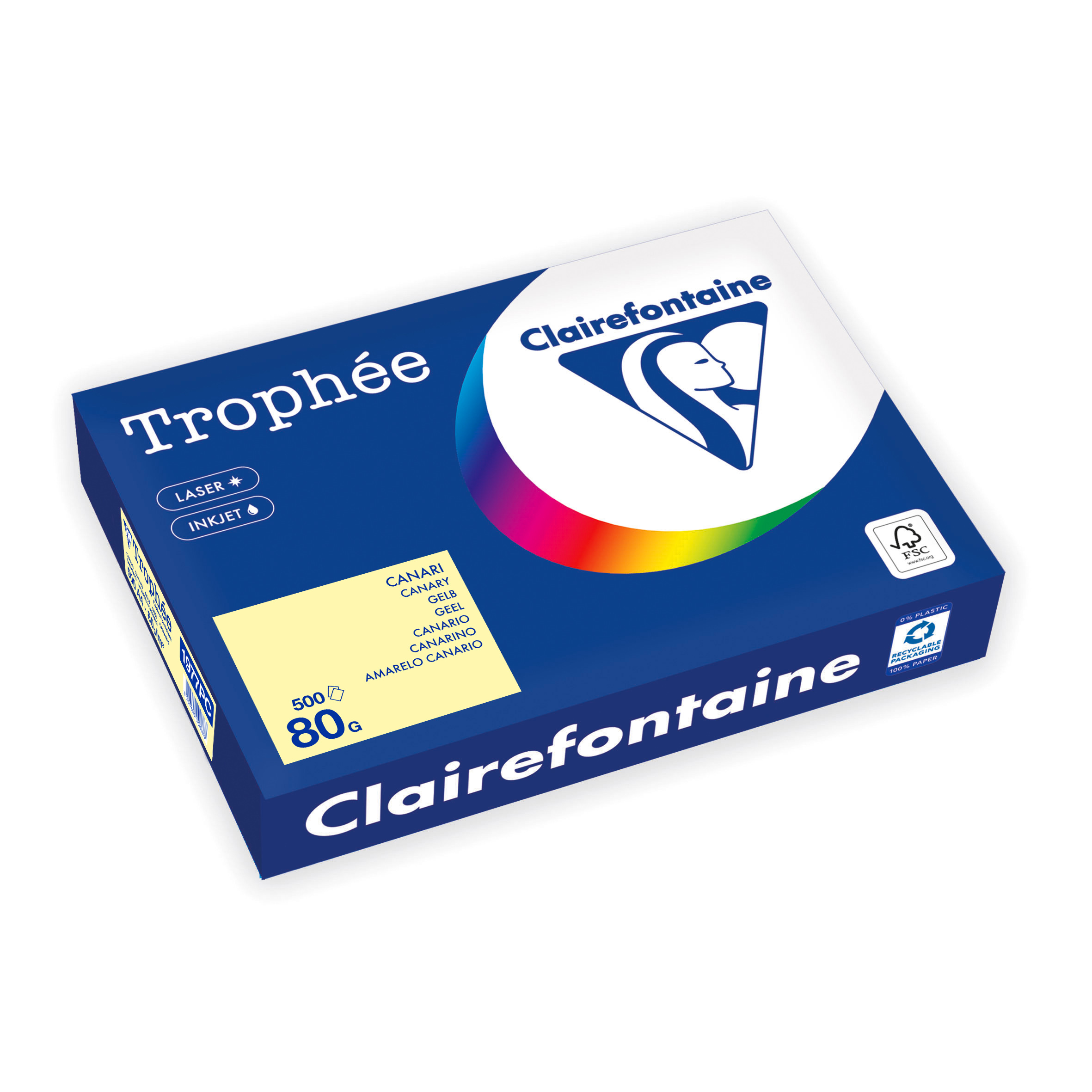 Clairefontaine Clairefontaine Trophée Gekleurd Papier A4 80 g/m²