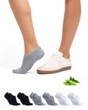 DANISH ENDURANCE Onzichtbare Bamboe Sokken - Anti-Slip Hiel - Unisex - Maat 39-42