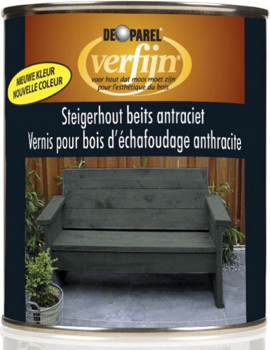 Verfijn Steigerhoutbeits Antraciet 2.5 l - 8711418333612