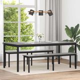 vidaXL Eettafel 200 x 100 x 75 cm Bewerkt Hout Rechthoekig