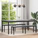 vidaXL Eettafel 200 x 100 x 75 cm Bewerkt Hout Rechthoekig