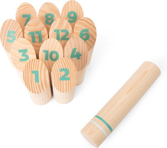 BS Toys Fins Werpspel - Kubb Spel - Houten Buitenspeelgoed