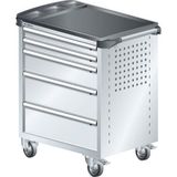 Lista Werkplaatswagen L3627 kunststof coating - 5 lades