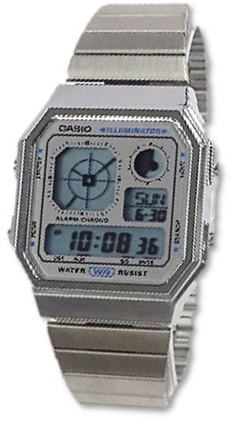 Casio A130WE-7AEF Vintage Collection Unisex Digital Watch with Stainless Steel Strap
