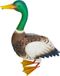 MagicHome Decoratie Mecco, eend, plaatmetaal, 37x16,5x47 cm
