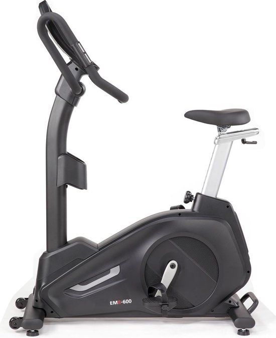 DKN Technology EMB-600 Hometrainer - Fitness fiets met ergometer - EMS Bike - 12 presets en 32 niveaus - Zwart