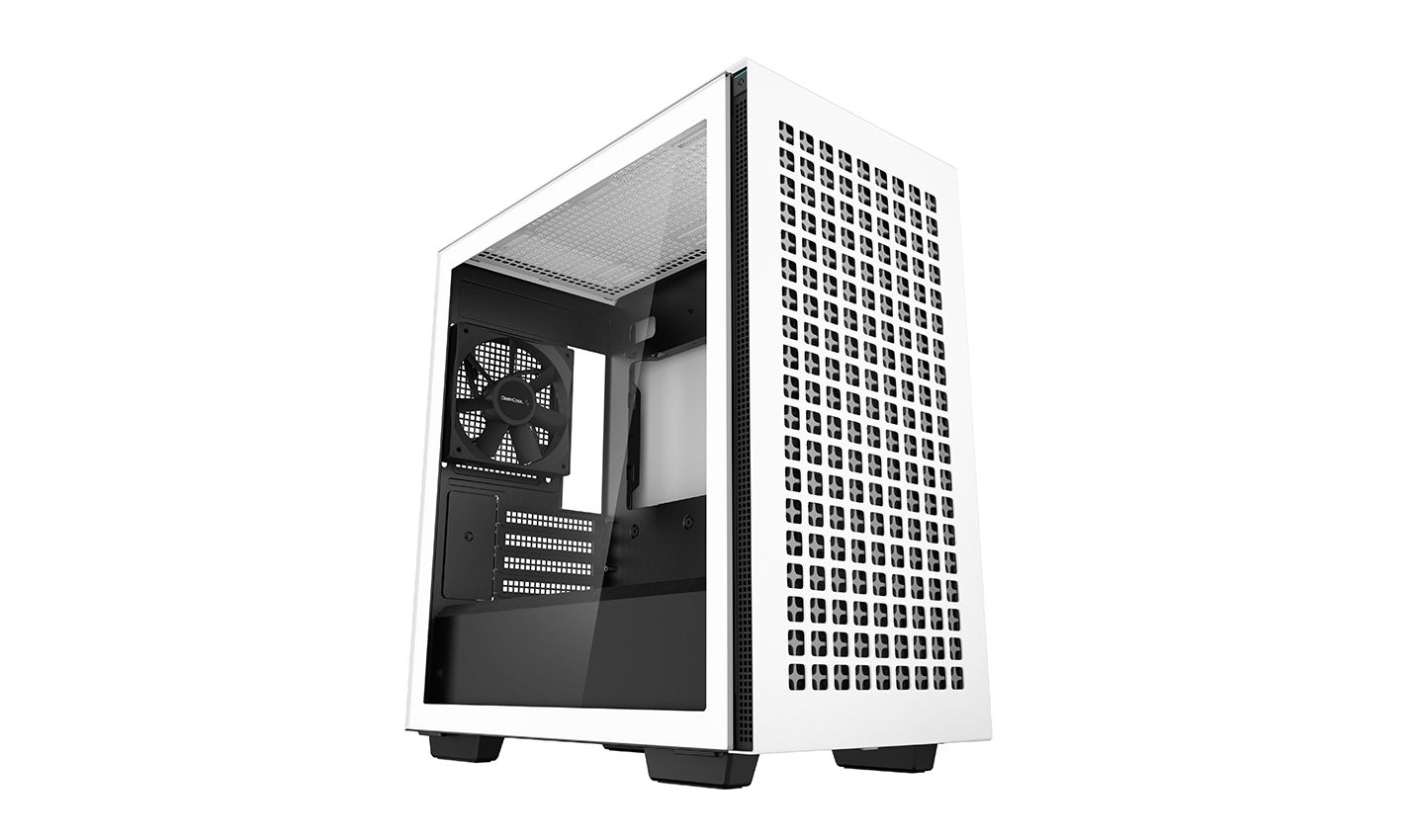 DeepCool CH370 WH Mini Tower PC Case - White