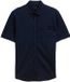 Tom Tailor - Chemise regular fit en coton à manches courtes - Taille S - bleu captain sky