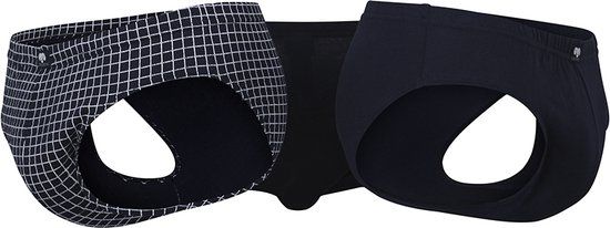 Ceceba 3-pak heren slips - Navy Ruit - Katoen - 7XL