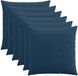 vidaXL Kussensloop Marineblauw 65 x 65 cm (6 stuks)