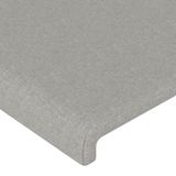 vidaXL Hoofdbord Licht Grijs Stof 90x5x78/88 cm