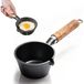Merkloos Gietijzeren steelpan, 13,9 cm, zwart, rond, zonder deksel