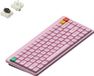 NuPhy Node 75: Clavier mécanique sans fil, profil bas, disposition QWERTY (États-Unis) / Rose clair / Brun, version nano