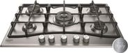 Hotpoint Gazfornuis, 5 plaques de cuisson, 10,5 kW, 75 x 51 cm, acier inoxydable