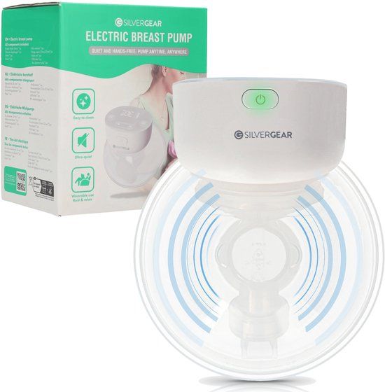 Silvergear Handsfree Elektrische Borstkolf - Wit