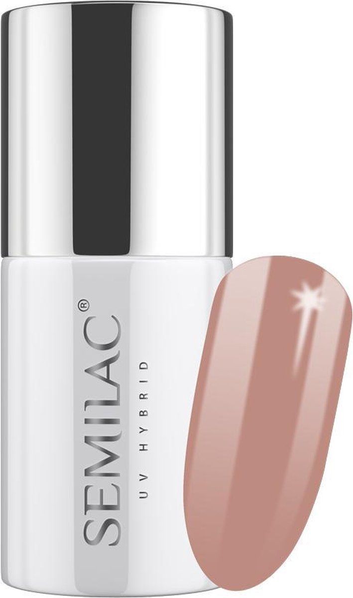 SEMILAC 203 UV Hybrid Gel Nagellak Pink Brown 7 ml.