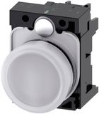 Siemens 3SU1106-6AA60-1AA0 Verlichte melder Plat Wit 230 V/AC 1 stuk(s)