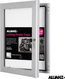 Aluanz Postervitrine A2 – Waterdichte Buitenvitrine – Afsluitbare Wandvitrine – Aluminium – Binnen & Buiten – 42 x 59,4 cm