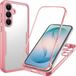 Techsuit Hoesje geschikt voor Samsung Galaxy S26 Plus - ColorVerse 360 Case met Screenprotector - Roze