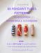 80 Beaded Tube Pendant Patterns: Peyote Stitch Designs for Miyuki Delica 11/0 Beads
