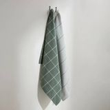 NOUS Living thee/keukendoek groen (2-in-1) (set van 2)