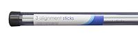 Longridge Pro Golf Alignment Sticks-3 stks Alignment Sticks, Zilver