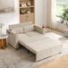 STILVORA Slaapbank 2-Zits - Sofa, Bed En Loungestoel Met Usb Oplaadpoort - Voor Woonkamer En Logeerkamer - Hout En Stof Beige
