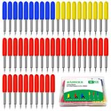 Hadwoer 50 stuks vervangende snijbladen voor Explore Air 2/Air 3/Maker/Maker 3, inclusief 10 stuks fijn puntblad, 30 stuks standaard messen en 10 stuks dieppuntbladen (veelkleurig)