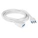 Poly Pool PP0385XAM 5m rallonge électrique 3x1mm prise 16A 2P+T et douille Biv. 10-16A 2P+T