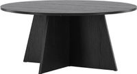 Hioshop Bootcut salontafel Ø100 cm zwart