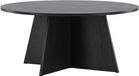 Hioshop Bootcut salontafel Ø100 cm zwart
