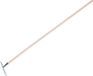 Merkloos Talen Tools Tuinhark - verzinkt metaal - 10 tanden - 25 cm - inclusief steel 140 cm