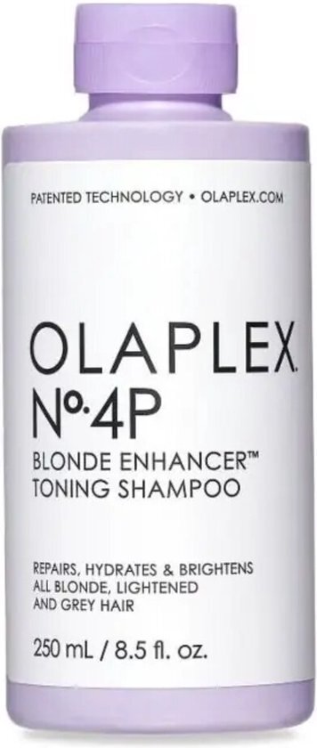 Olaplex No.4P Blonde Enhancer Toning Shampoo 250ml - Zilvershampoo vrouwen - Voor Alle haartypes