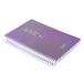 Casterli Schoolagenda 2023-24, collectie BRILLI, holografische omslag, 136 flexibele spiraalbinding, A5 (160 x 210), voor school, universiteit of universiteit - (BRILLI BLUL)